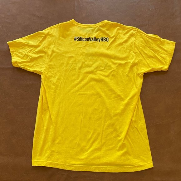 Silicon Valley Bachmanity Capital Yellow & Black Graphic T-Shirt HBO - Picture 7 of 13
